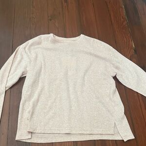 Zara Women's Beige Crew Neck Sweater